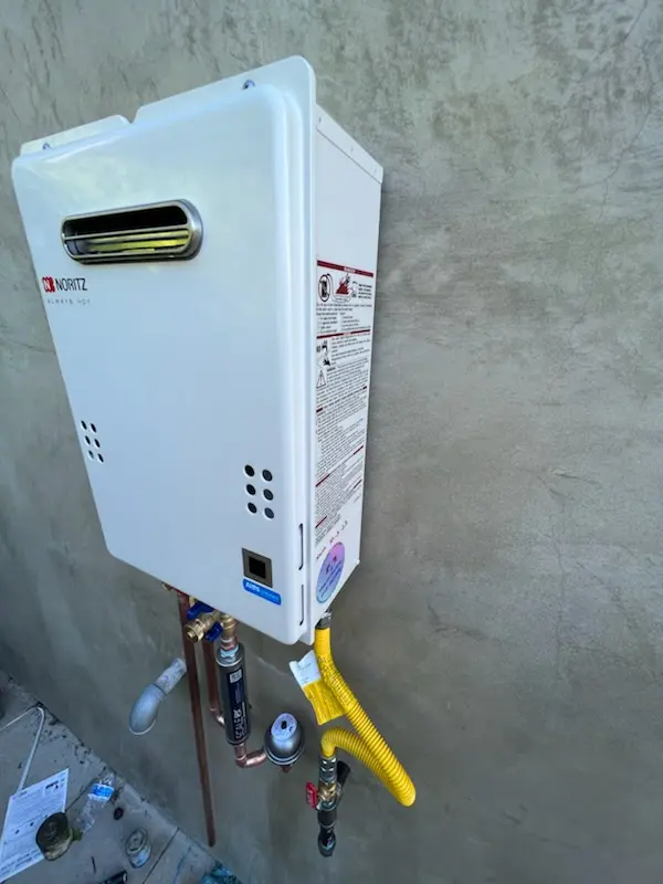 Tankless water heater installation for Viera West homes
